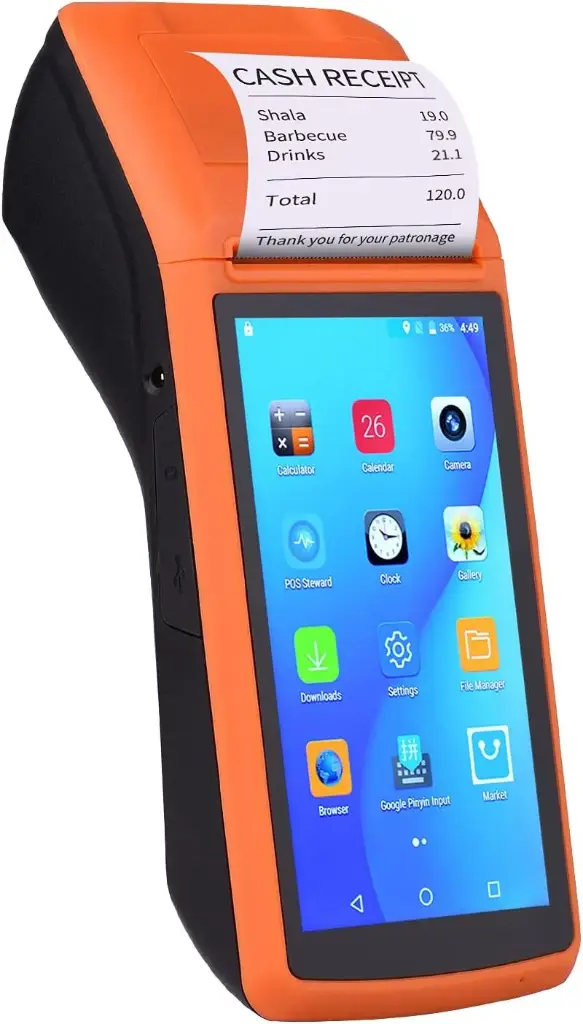 M1S Android Mobile POS Terminal Handheld PDA Printer